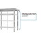 Bk Resources Work Table Stainless Steel With Undershelf, 1.5" Rear Riser 84"Wx18"D VTTR-1884 - alternate 3